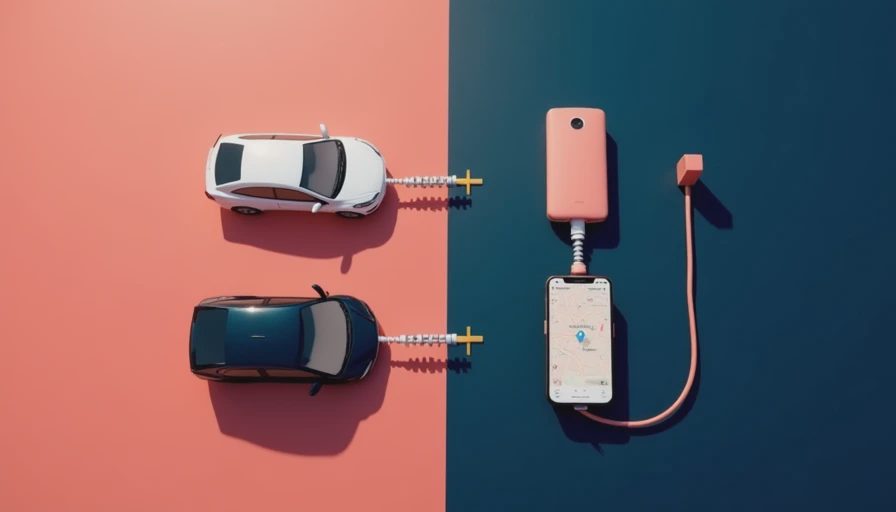 Illustration for tesla vs waymo