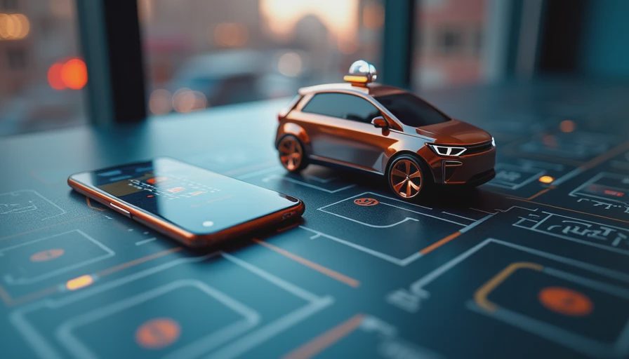 Illustration for waymo taxi
